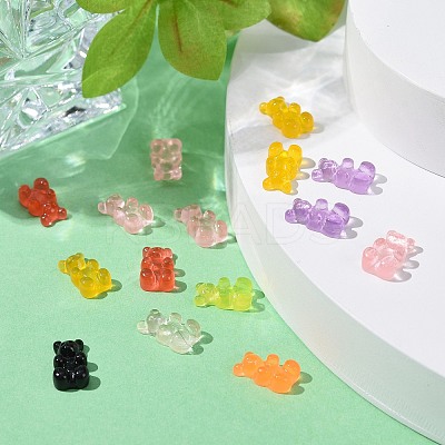 Bear Resin Cabochons CRES-N007-32-1