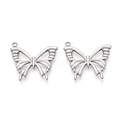 Non-Tarnish 304 Stainless Steel Pendants STAS-E176-12P-1