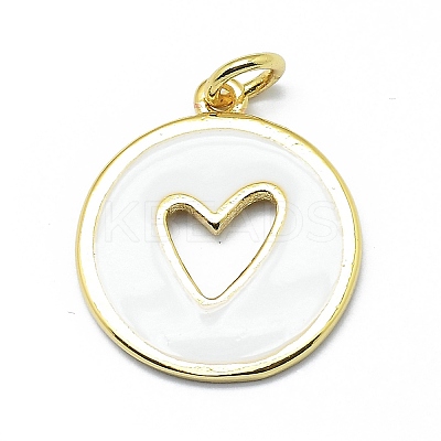 Brass Enamel Pendants KK-M207-D02-08-1