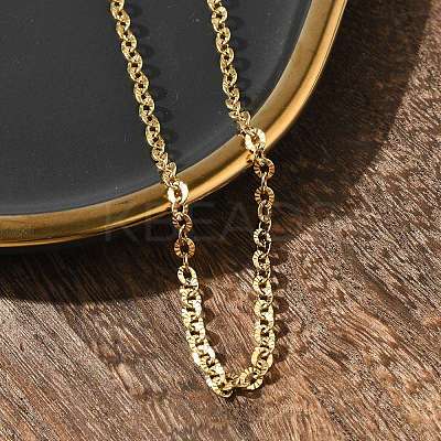 304 Stainless Steel Boston Link Chain Necklace LS-BJEW-B072-05G-1