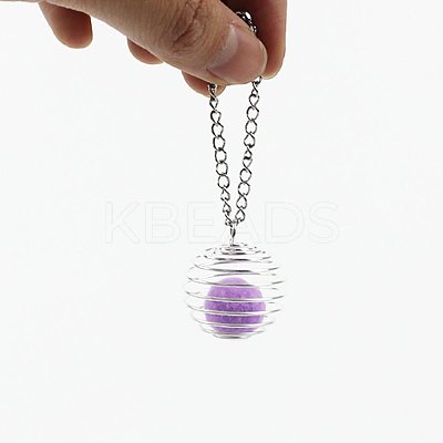 Iron Wire Pendants IFIN-Q125-02C-S-1