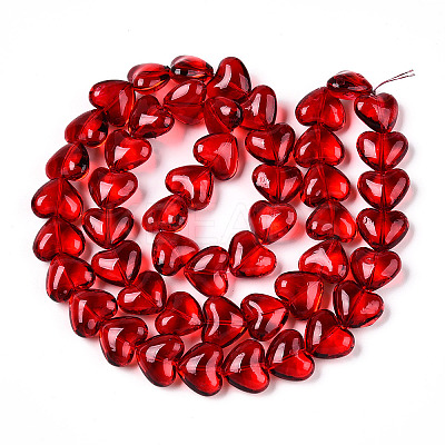 Transparency Glass Beads Strands GLAA-T023-13A-1