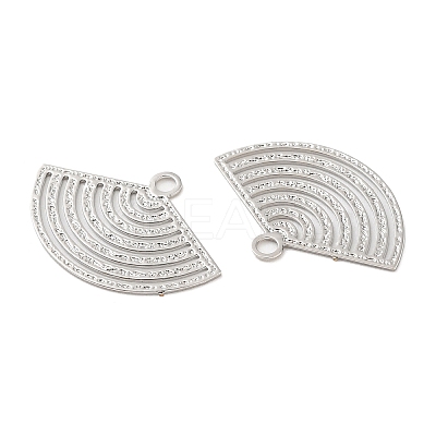 Long-Lasting Plated Brass Filigree Pendants KK-K336-19P-1