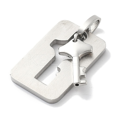 304 Stainless Steel Pendants STAS-Z098-18P-1
