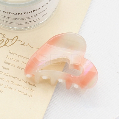 Cute Heart Cellulose Acetate Claw Hair Clips PW-WG41704-03-1