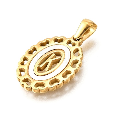 Golden 304 Stainless Steel Pendants STAS-K300-02G-K-1