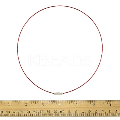 32Pcs 8 Colors Stainless Steel Wire Necklace Cord DIY Jewelry Making TWIR-FS0001-01-1