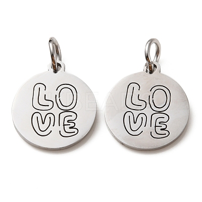 Non-Tarnish 304 Stainless Steel Charms STAS-D050-07P-10-1