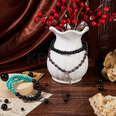 680Pcs 5 Styles Natural Wood Beads WOOD-PH0002-70-1