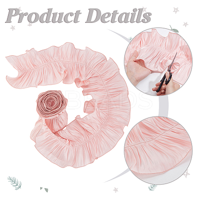 Polyester Ruffled Ribbon DIY-WH0632-77A-1