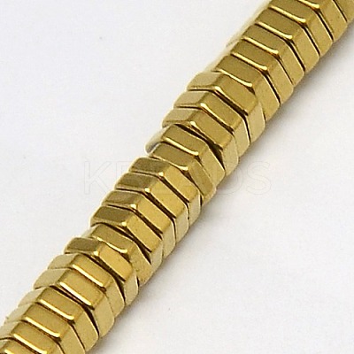 Electroplate Non-magnetic Synthetic Hematite Beads Strands G-J165-4mm-02-1