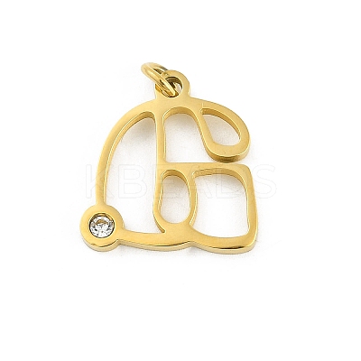 304 Stainless Steel Pendants STAS-R137-01G-G-1