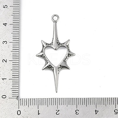 316 Surgical Stainless Steel Pendants STAS-G349-37AS-1