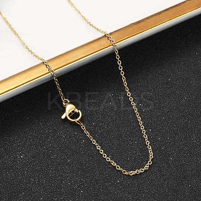 304 Stainless Steel Cable Chain Necklaces X-NJEW-M151-24G-1