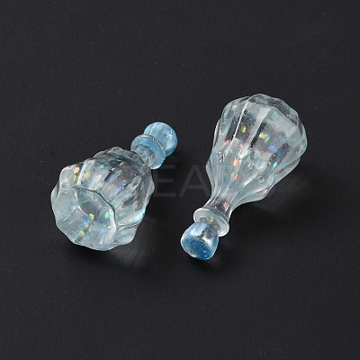 Dummy Bottle Transparent Resin Cabochon LS-RESI-E025-06C-1