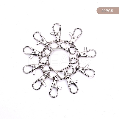 Zinc Alloy Swivel Lobster Claw Clasps PALLOY-YW0001-02P-1