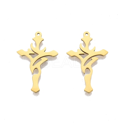 Ion Plating(IP) 201 Stainless Steel Pendants LS-STAS-N098-097LG-1