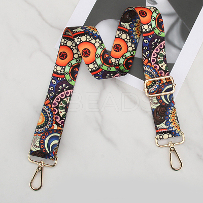 Flower Pattern Nylon Canvas Handbag Webbing Bag Straps PW-WG5C768-05-1