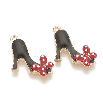 Alloy Enamel Stilettos Pendants LS-ENAM-S115-041A-1