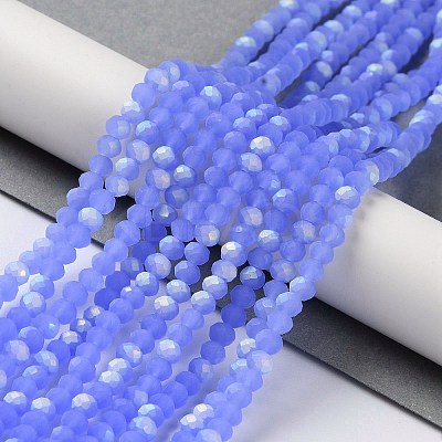 Imitation Jade Glass Beads Strands EGLA-A034-J4mm-MB03-1