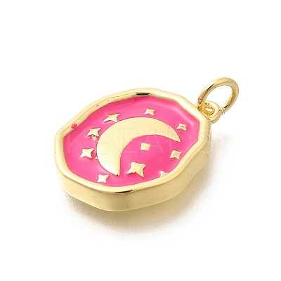 Rack Plating Brass Enamel Pendants KK-L225-029G-02-1