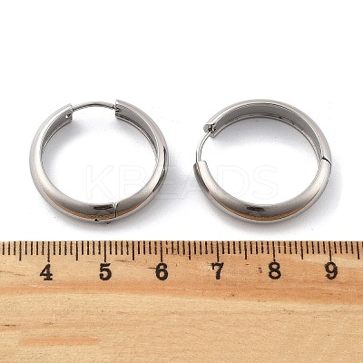 201 Stainless Steel Hoop Earrings EJEW-P304-15A-P-1