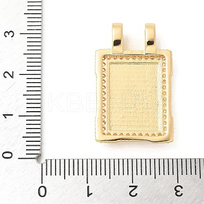 Brass Micro Pave Cubic Zirconia Pendants KK-U053-20G-05-1