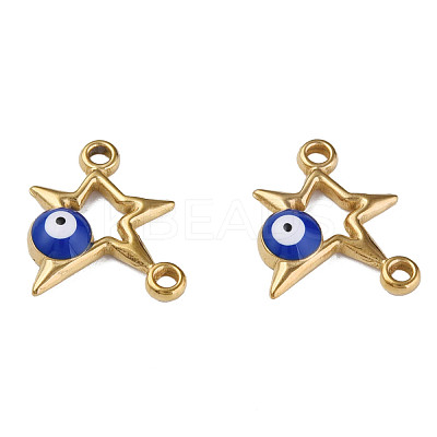 304 Stainless Steel Enamel Connector Charms STAS-N087-62-03G-1