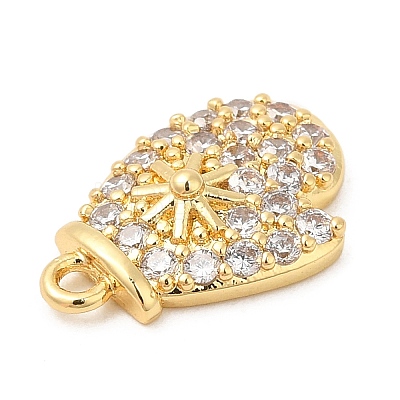 Rack Plating Brass Pave Cubic Zirconia Pendants KK-R150-13G-01-1