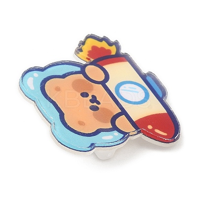 Cartoon Style Acrylic Brooches JEWB-P018-02A-1