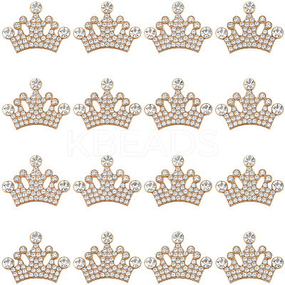 30Pcs Zine Alloy Rhinestone Cabochons FIND-SC0019-86-1