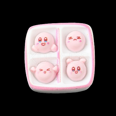 Oapque Resin Cute Face Decoden Cabochons RESI-R436-06D-1