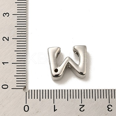 Rack Plating Brass Cubic Zirconia Beads KK-L210-008P-W-1