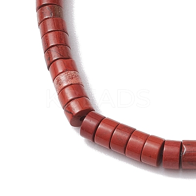 Natural Red Jasper and Pearl Beads Btacelets BJEW-JB10681-06-1