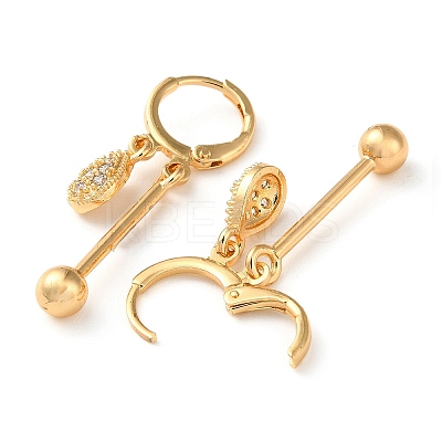 Rhinestone Teardrop Leverback Earrings EJEW-K256-27KCG-1