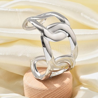 304 Stainless Steel Cuff Bangles for Women BJEW-B108-09P-1