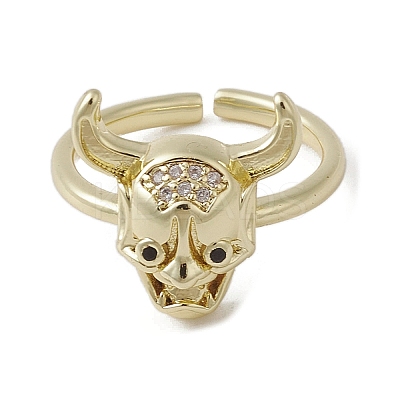 Brass Adjustable Rings RJEW-K257-88B-G-1