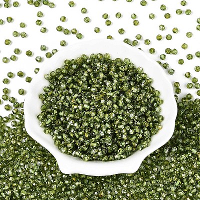 Picasso Baking Paint Glass Seed Beads SEED-N007-37H-1