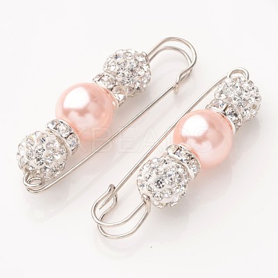 Valentines Day Gifts for Her Rhinestone Clay Brooches LS-JEWB-H004-02-1
