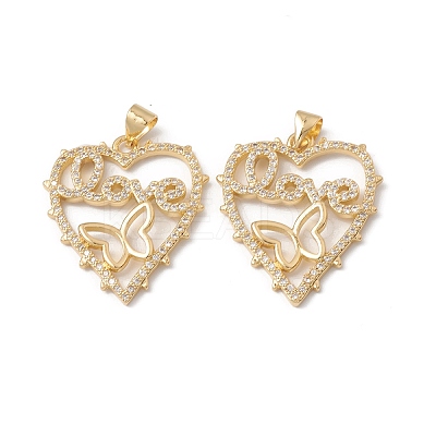 Rack Plating Brass Pendants KK-D087-32G-1