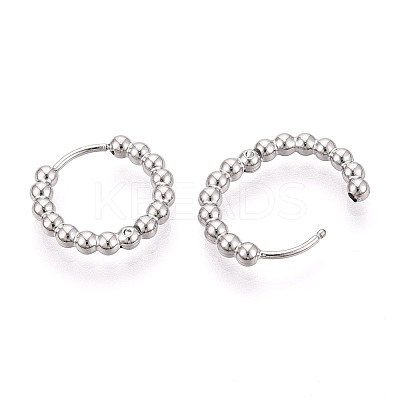 304 Stainless Steel Hoop Earrings for Women EJEW-N059-20P-1