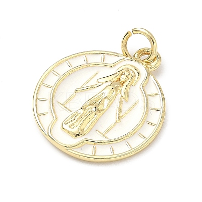 Brass Enamel Pendants KK-H255-05G-02-1