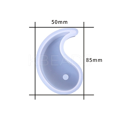 Taichi Yin-yang Scented Candle Food Grade Silicone Molds LS-PW-WG43645-01-1