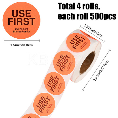 500Pcs Paper Adhesive Label Stickers STIC-WH20010-25B-1