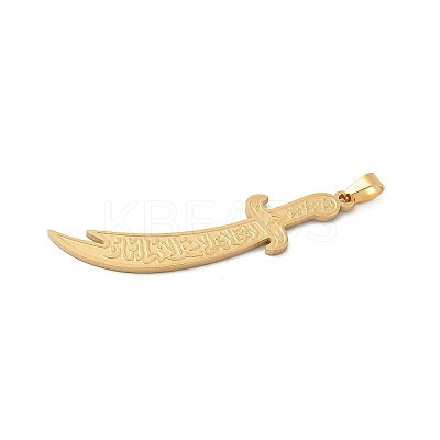304 Stainless Steel Big Pendants LS-STAS-F326-20G-1
