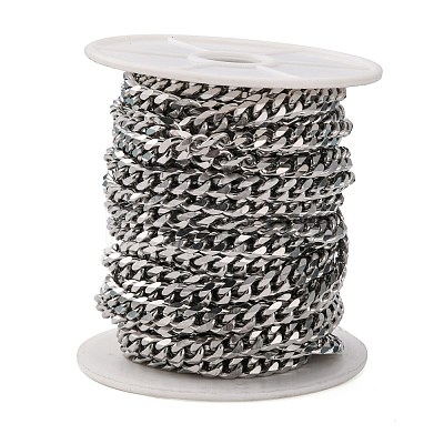 Tarnish Resistant Men's Jewelry Making 201 Stainless Steel Curb Chains CHS-A003B-1.8mm-1