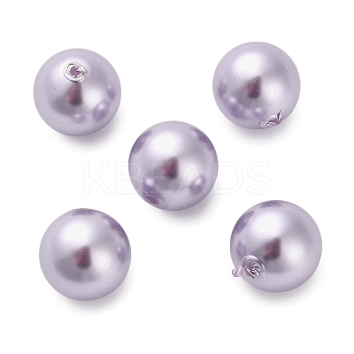Baking Paint Pearlized Glass Pearl Round Beads HY-Q001-02B-03-1