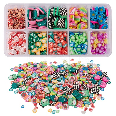Handmade Polymer Clay Cabochons CLAY-SZ0001-49-1