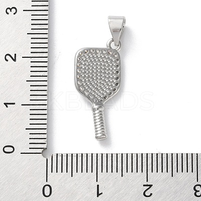 Rack Plating Brass Micro Pave Cubic Zirconia Pendants KK-Z079-02P-1