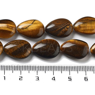 Natural Tiger Eye Beads Strands G-P528-L08-01-1